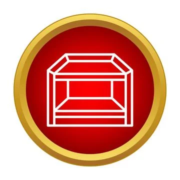 Shipping container crate box delivery logistics icon Stockillustratie