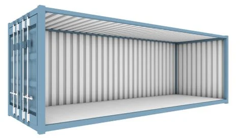 Shipping Container Cutaway Stock Illustration