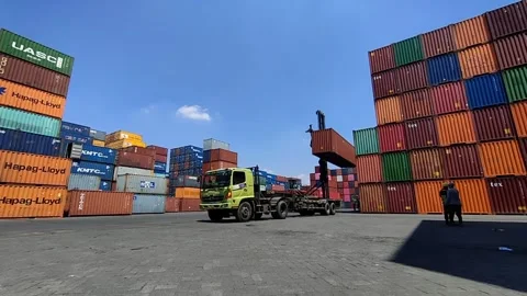 Shipping container Stock Footage 312023705