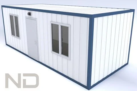 Shipping Container House 2 3D Model
