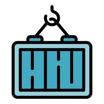 Shipping container icon vector flat イラスト素材