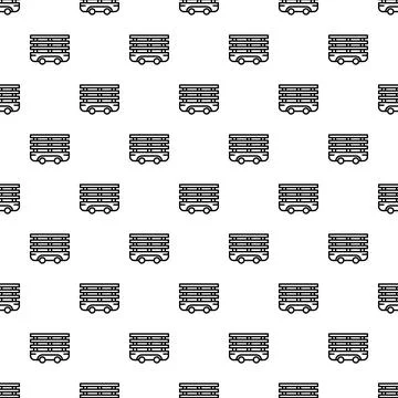 Shipping container moving production endless repeating pattern Stock Illustration
