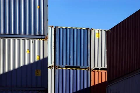 Shipping Container Foto stock