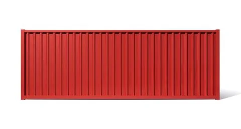 Shipping container red Illustrazione stock