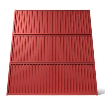 Shipping container red stack Stock Illustration