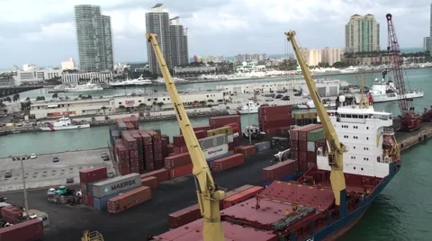 Shipping Container Ship Stock Footage 43165010