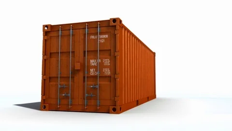 Shipping Container spinning loopable ani... | Stock Video | Pond5