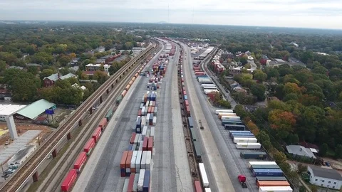 Shipping Container Terminal Video stock 82633504