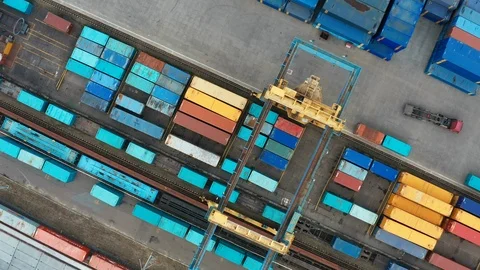 Shipping Containers Stock Footage 119794079