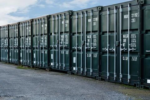 Shipping containers Foto stock