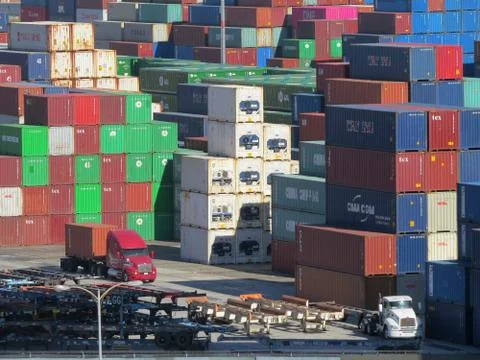 Shipping Containers Stock Photos