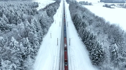 Shipping containers transportation on freight train by railway. Stock Footage 226909138