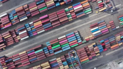 Shipping ContainersShipping Containers in Harbor Docks Stock Footage 171679537