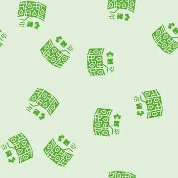 Shipping coordination logistic manager glyph seamless pattern Stockillustratie