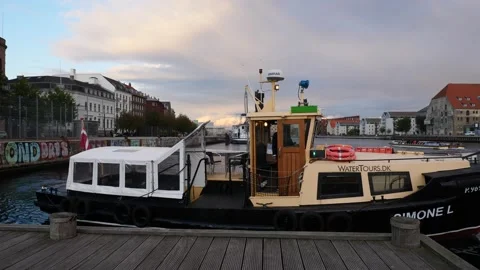 Shipping in Copenhagen Stock Footage 218257019
