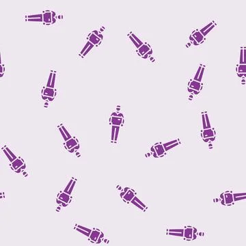 Shipping courier glyph seamless pattern 스톡 일러스트