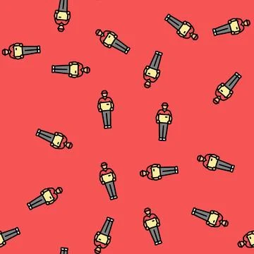 Shipping courier vector seamless pattern Stock Illustration