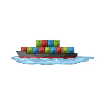 Shipping illustration 스톡 일러스트