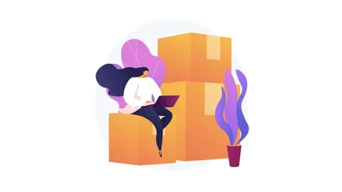 Shipping information 4K loop animation Stock Footage 132925221