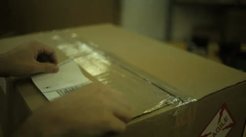 Shipping Label 動画素材 33073020