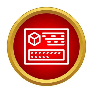 Shipping label icon with barcode for package delivery Stock Illustration