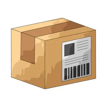 Shipping Label illustration 스톡 일러스트
