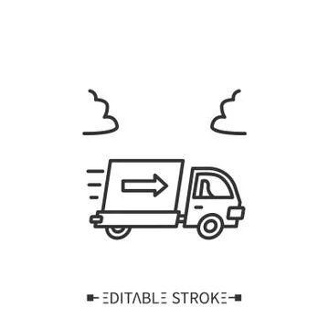 Shipping line icon. Editable vector illustration Stock Illustration