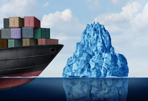 Shipping Logistics Risk Stock-Illustration