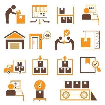 Shipping management Stock Illustration