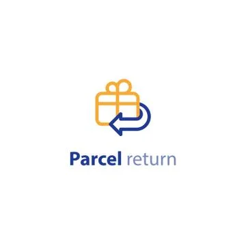 Shipping options, shipment services, parcel return and refund Illustrazione stock
