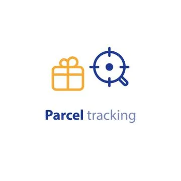 Shipping options, shipment services, parcel search parameters Stock Illustration