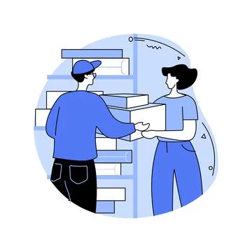 Shipping orders isolated cartoon vector illustrations. Stock Illustration