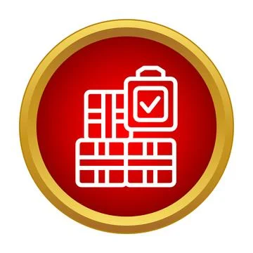 Shipping packages verification process checking delivery icon Stock Illustration
