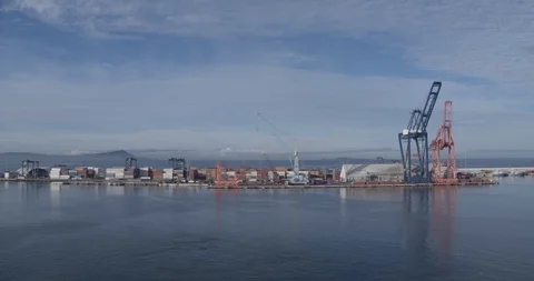 Shipping Port 2 Stock Footage 127479036