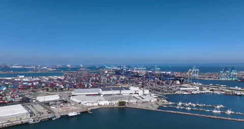 Shipping Port Stock Footage 196914110