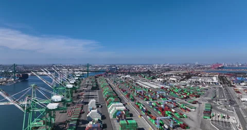 Shipping Port Stock Footage 196915933
