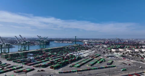 Shipping Port Stock Footage 196935178