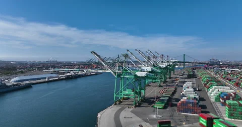 Shipping Port Stock Footage 196937033