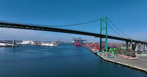 Shipping Port Stock Footage 196938338