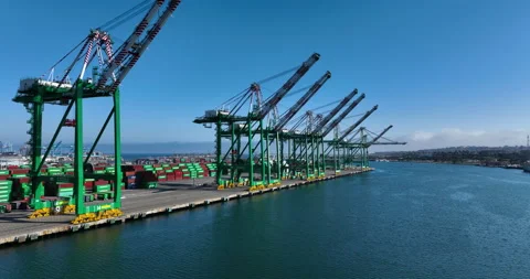 Shipping Port Stock Footage 196939115