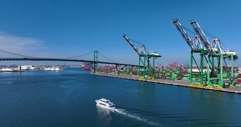 Shipping Port Stock Footage 196940156