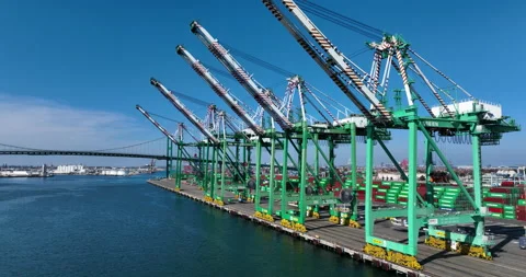 Shipping Port Stock Footage 196940321