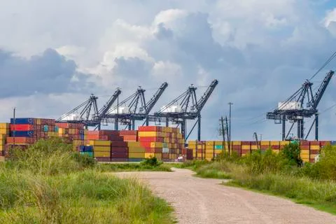 Shipping port Stock Photos