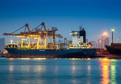 Shipping port Stock Photos