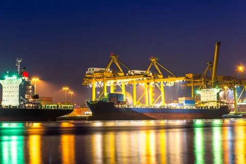 Shipping port Stock Photos