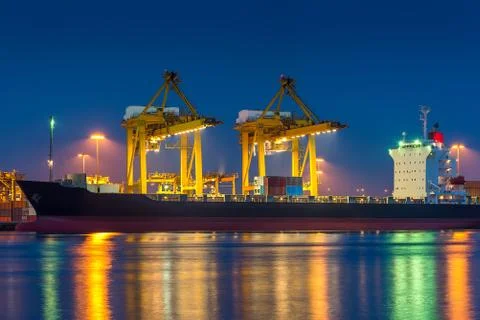 Shipping port Stock Photos
