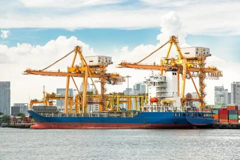 Shipping port Stock Photos
