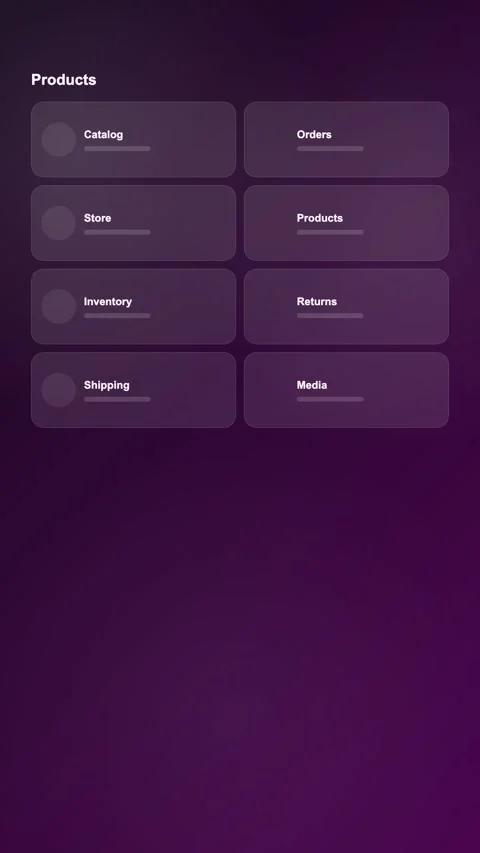 Shipping Rules Workspace Modern Gradient SaaS Interface Vertical Animation Stock Footage 345154826
