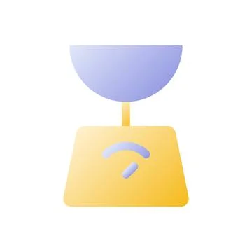 Shipping scales flat gradient two-color ui icon Illustrazione stock