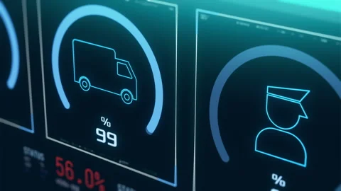 Tracking Dashboard Stock Footage ~ Royalty Free Stock Videos | Pond5